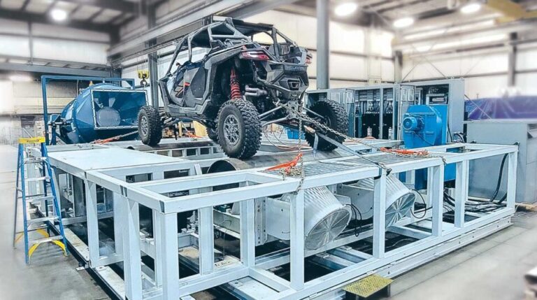 Mustang Advanced Engineering designs R&D test cell for development of power-sport vehicles.