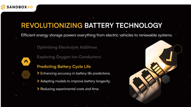 SandboxAQ models decrease battery life prediction time by 95%