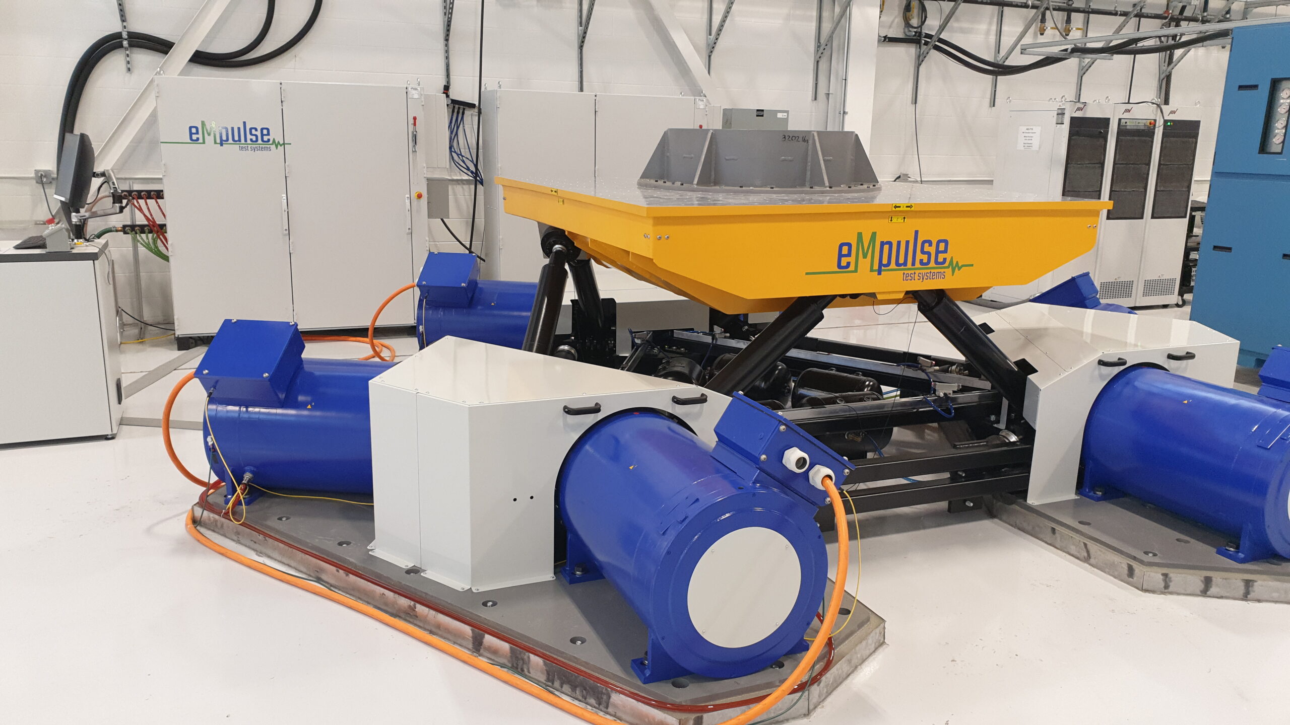 The seaMast shaker table from eMpulse Test Systems uses six to eight servo-electric actuators to simulate diverse vibration conditions. This testing equipment is designed to test specific components such as seats, instrument panels, sub-systems and more